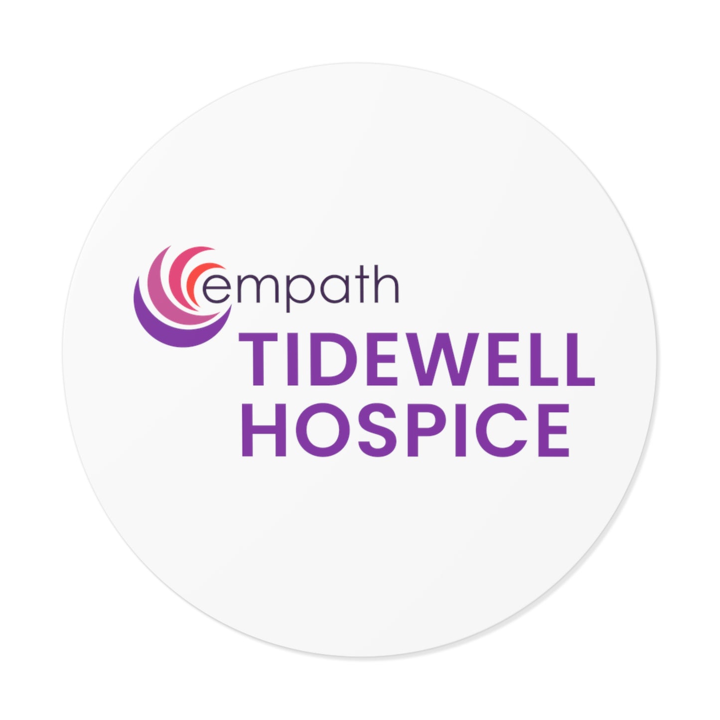 Round Vinyl Stickers - Tidewell Hospice
