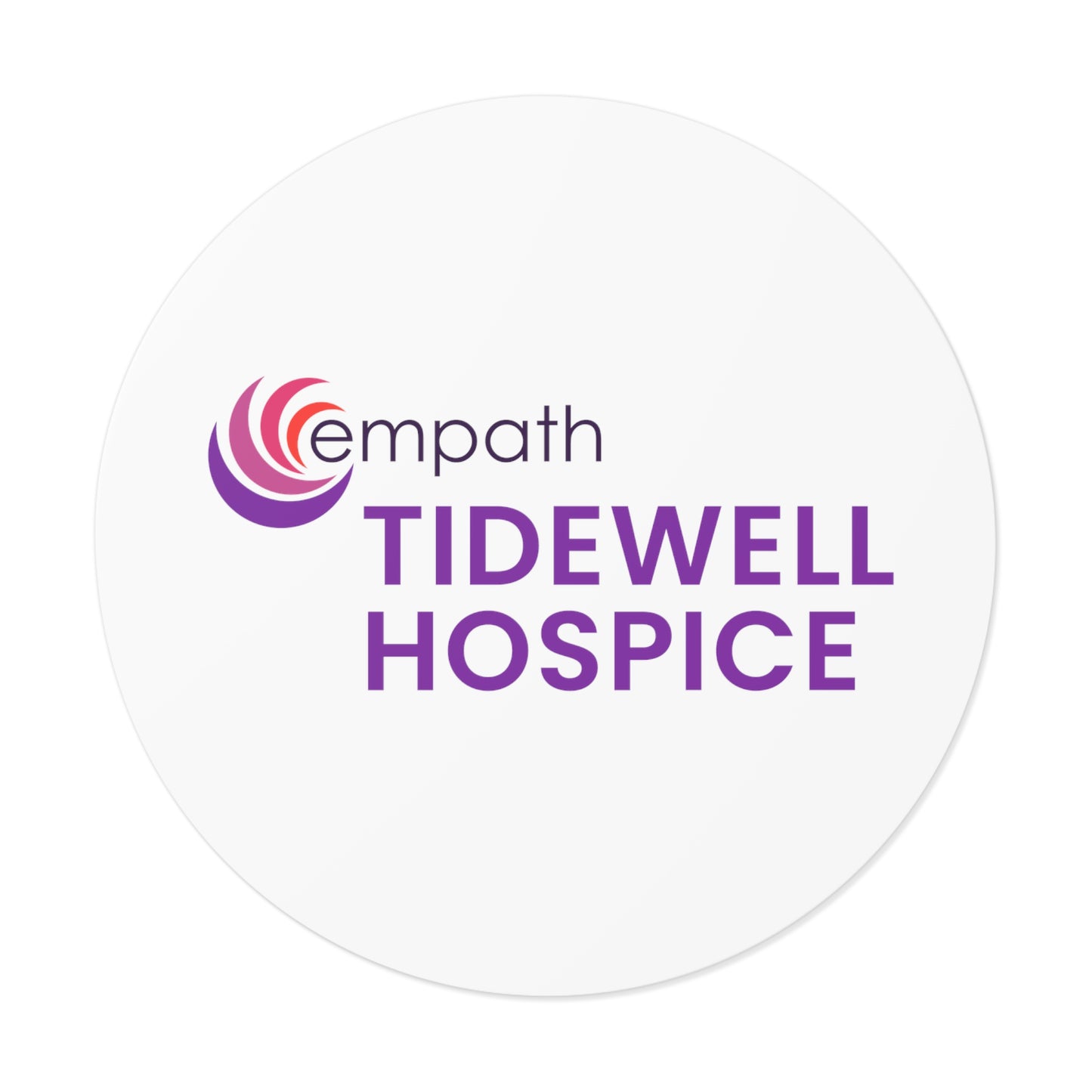 Round Vinyl Stickers - Tidewell Hospice