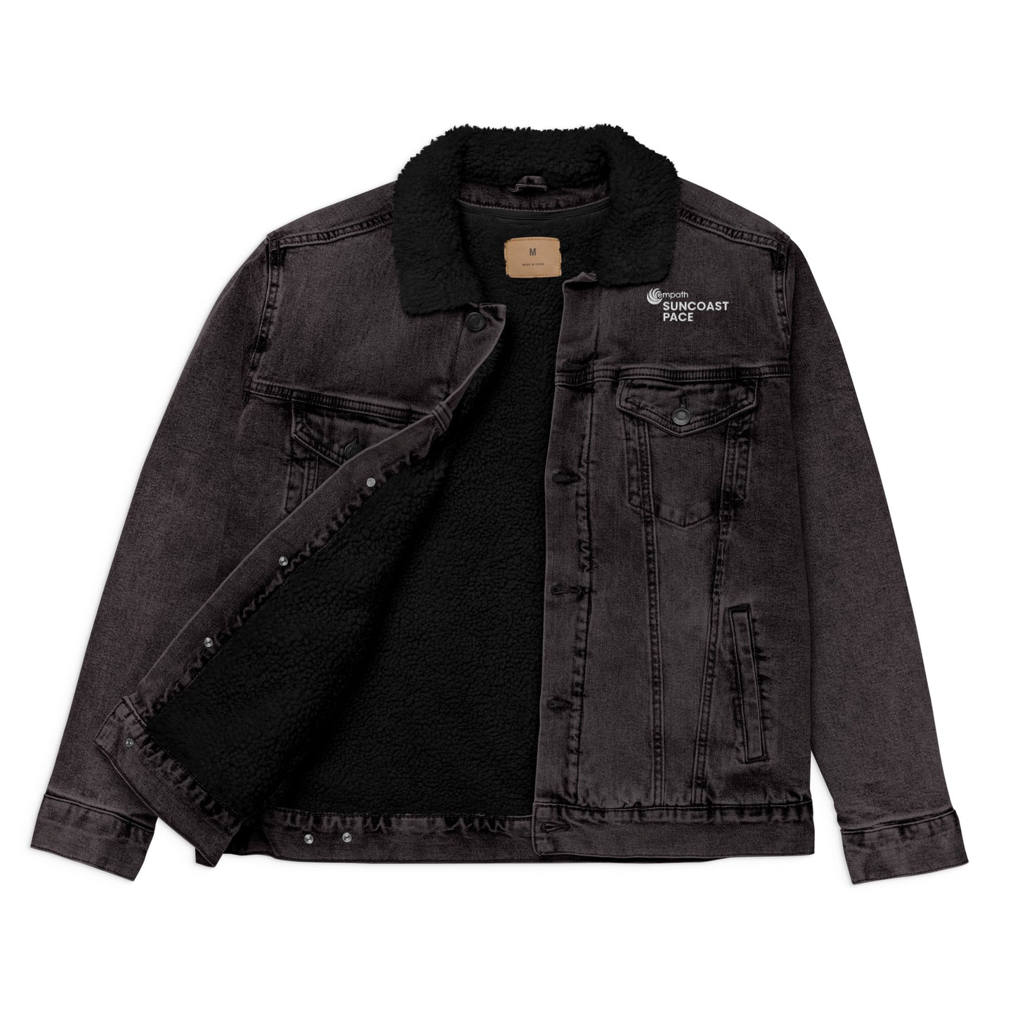Unisex denim sherpa jacket - Suncoast PACE