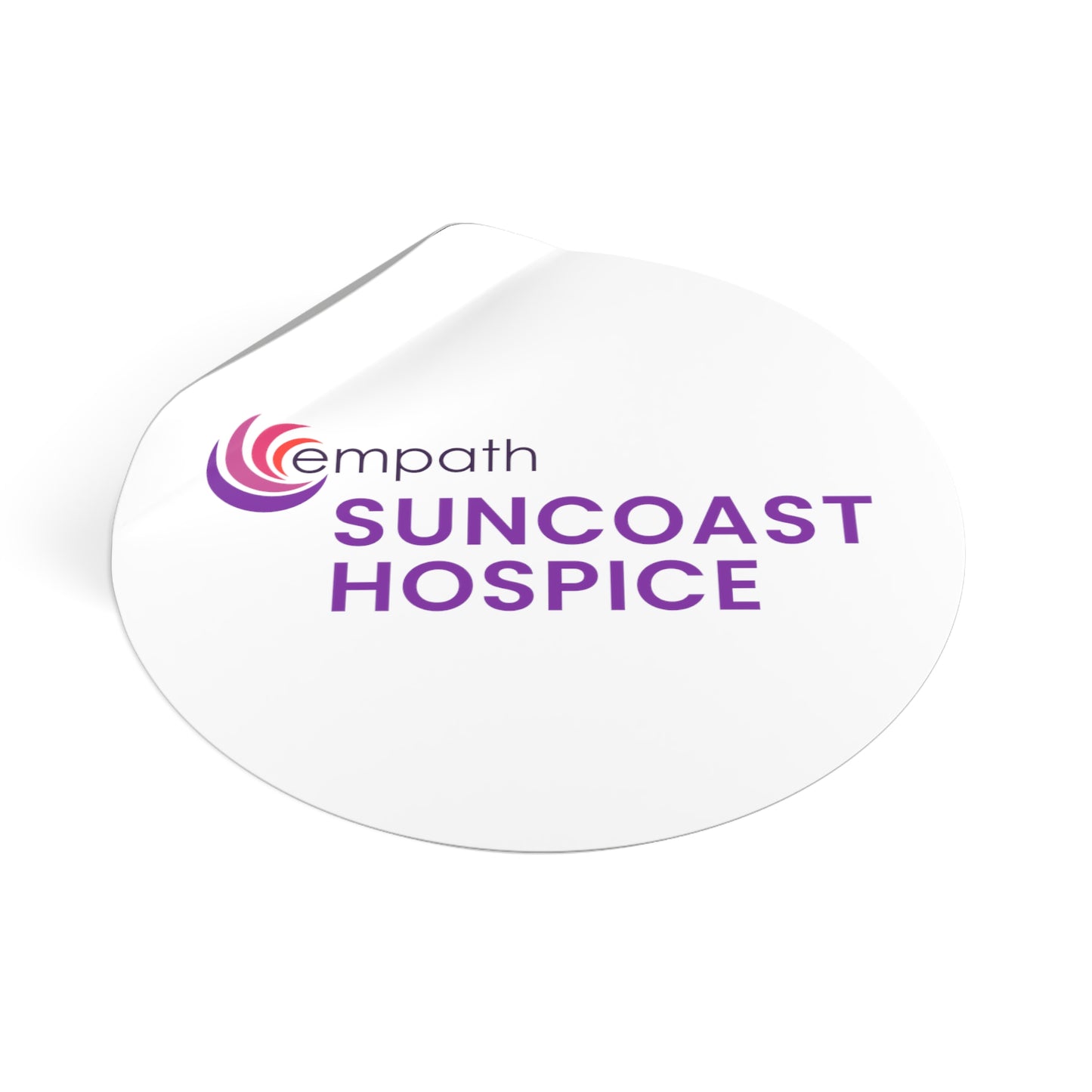 Round Vinyl Stickers - Suncoast Hospice