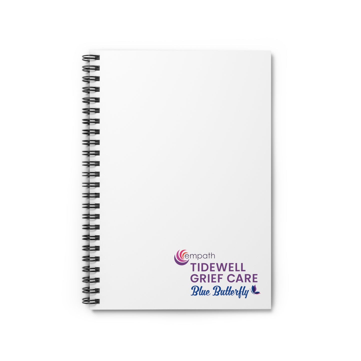 Spiral Notebook (ruled line) - Tidewell Blue Butterfly