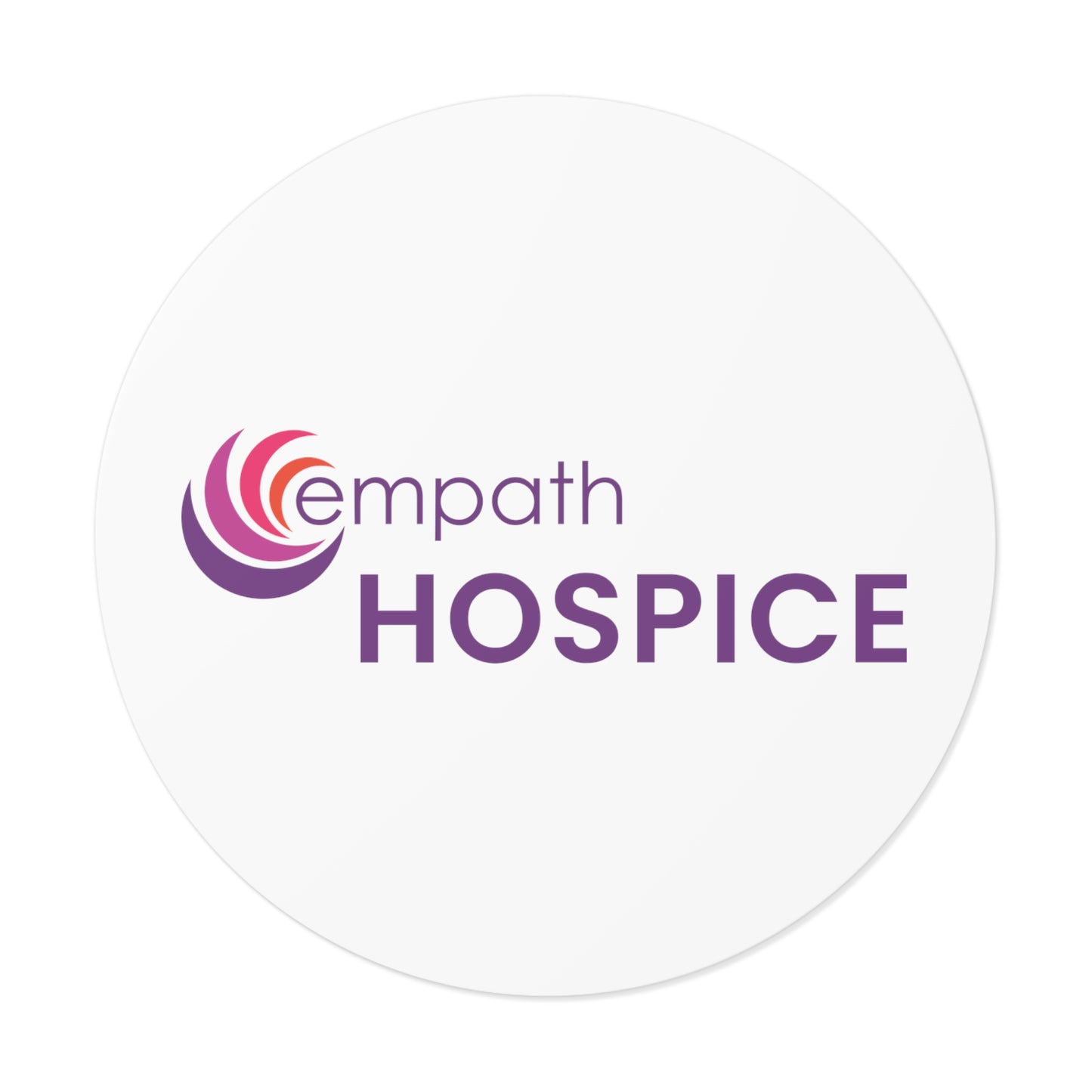 Round Vinyl Stickers - Empath Hospice