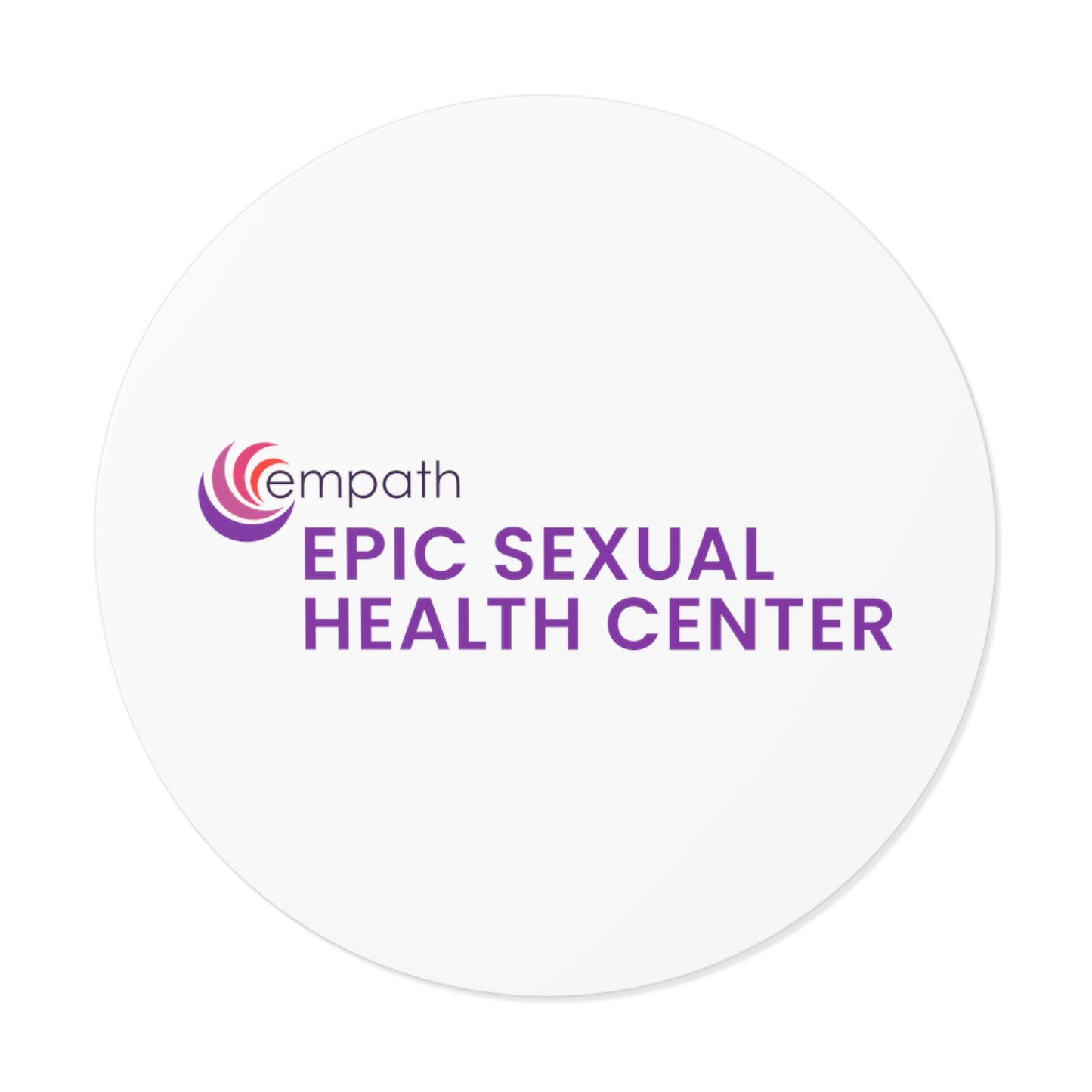 Round Vinyl Stickers - EPIC Sexual Health Center