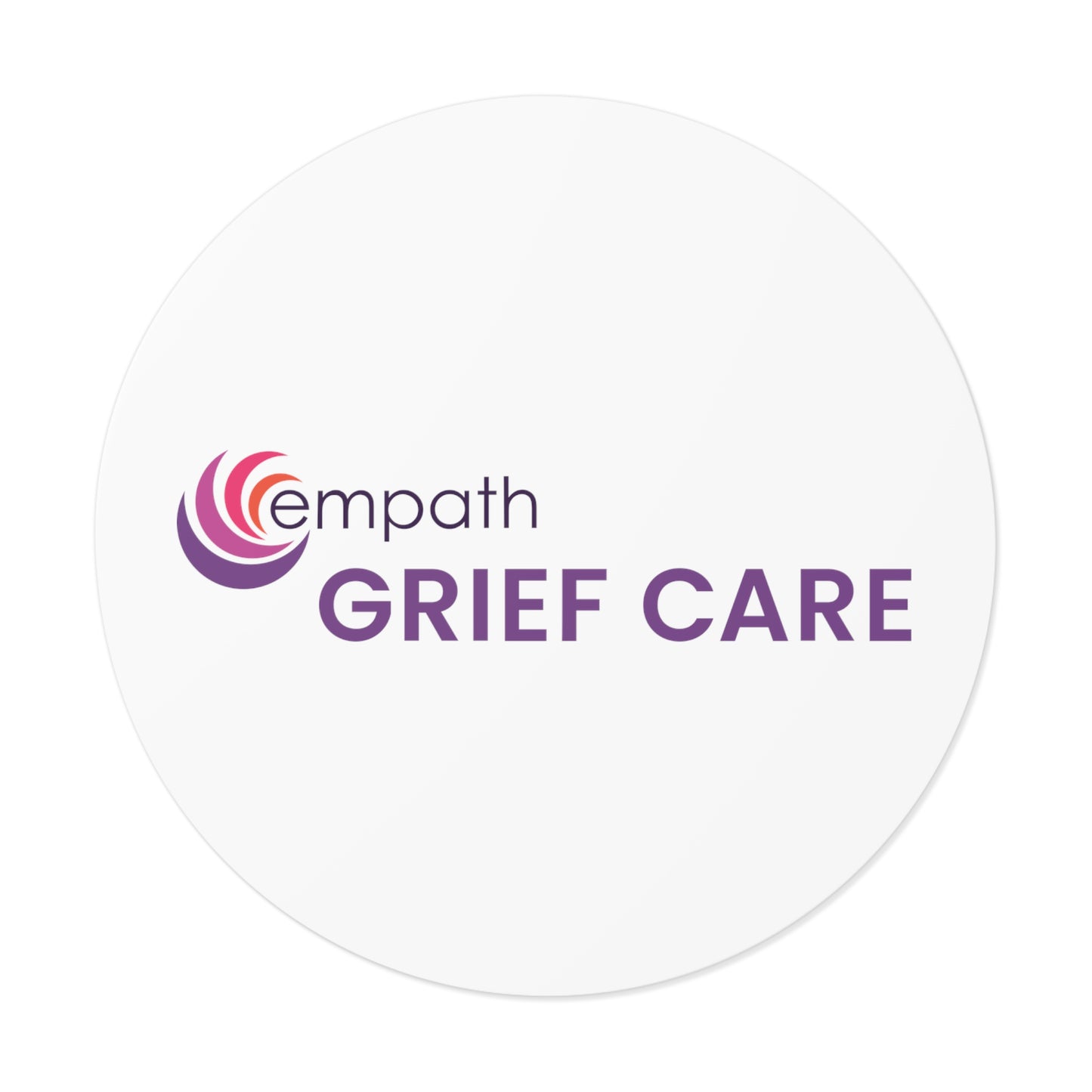 Round Vinyl Stickers - Empath Grief Care