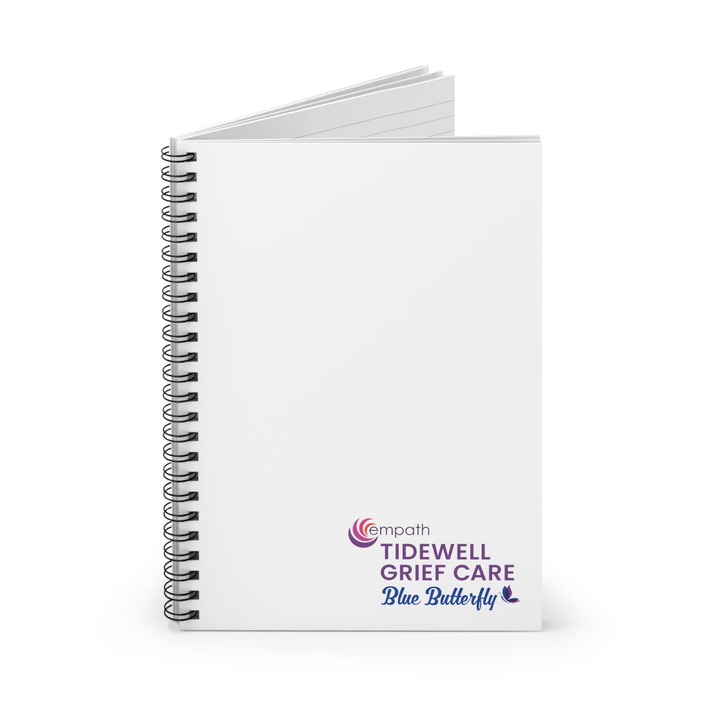 Spiral Notebook (ruled line) - Tidewell Blue Butterfly