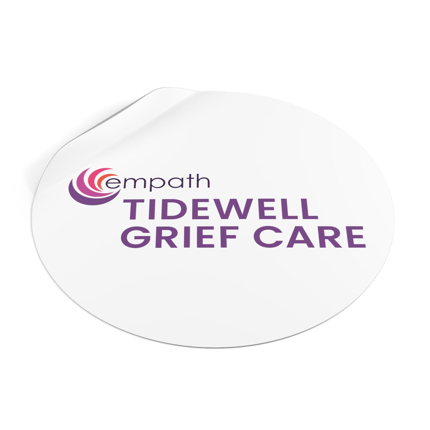 Round Vinyl Stickers - Tidewell Grief Care