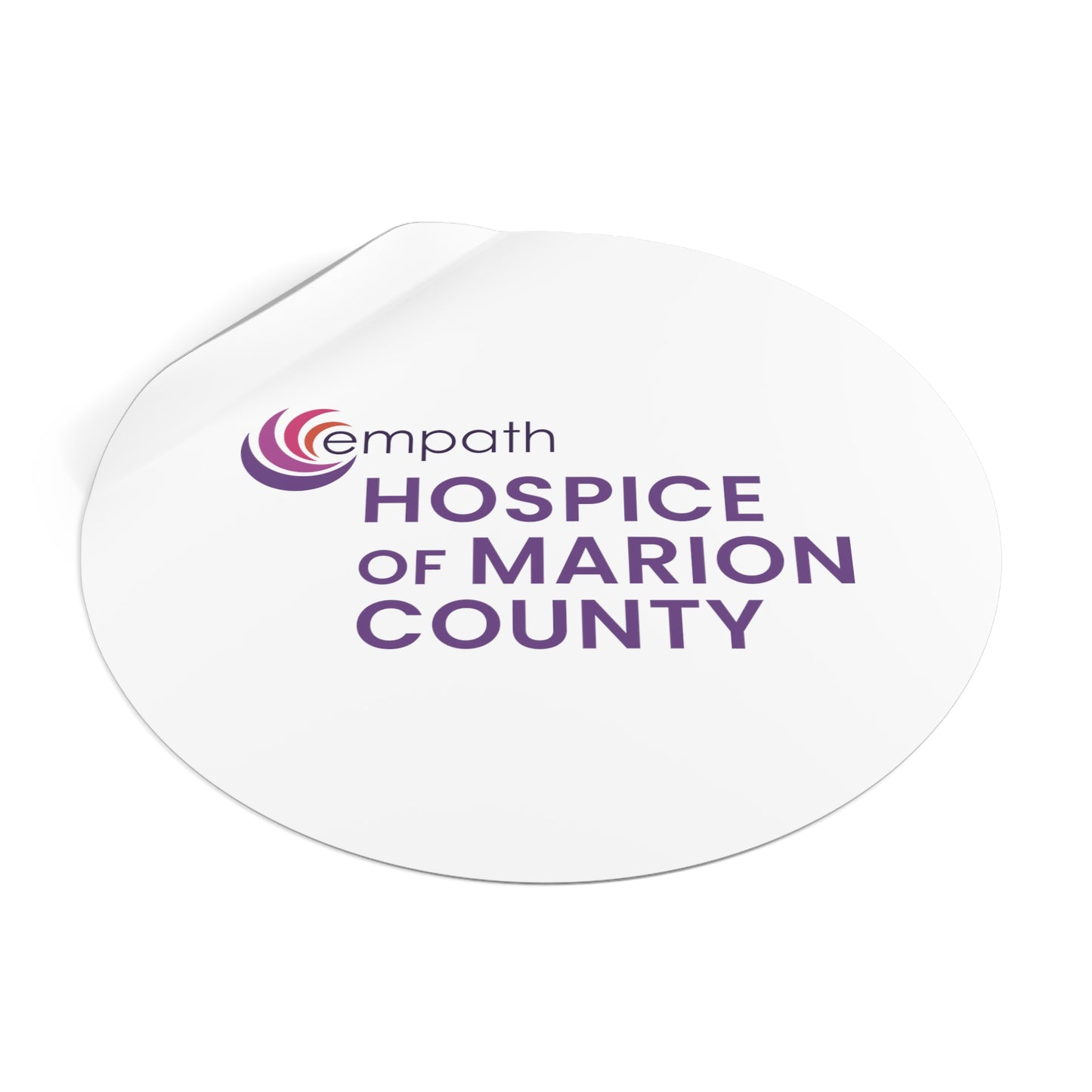 Round Vinyl Stickers - Hospice of Marion County