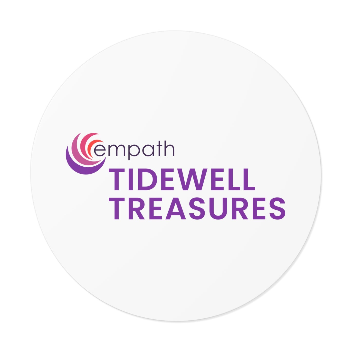 Round Vinyl Stickers - Tidewell Treasures