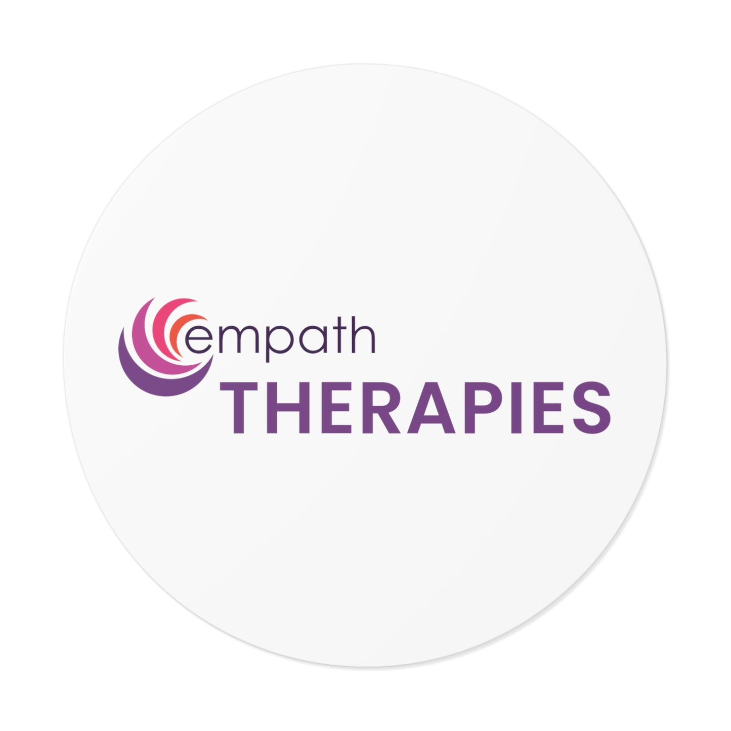 Round Vinyl Stickers - Empath Therapies