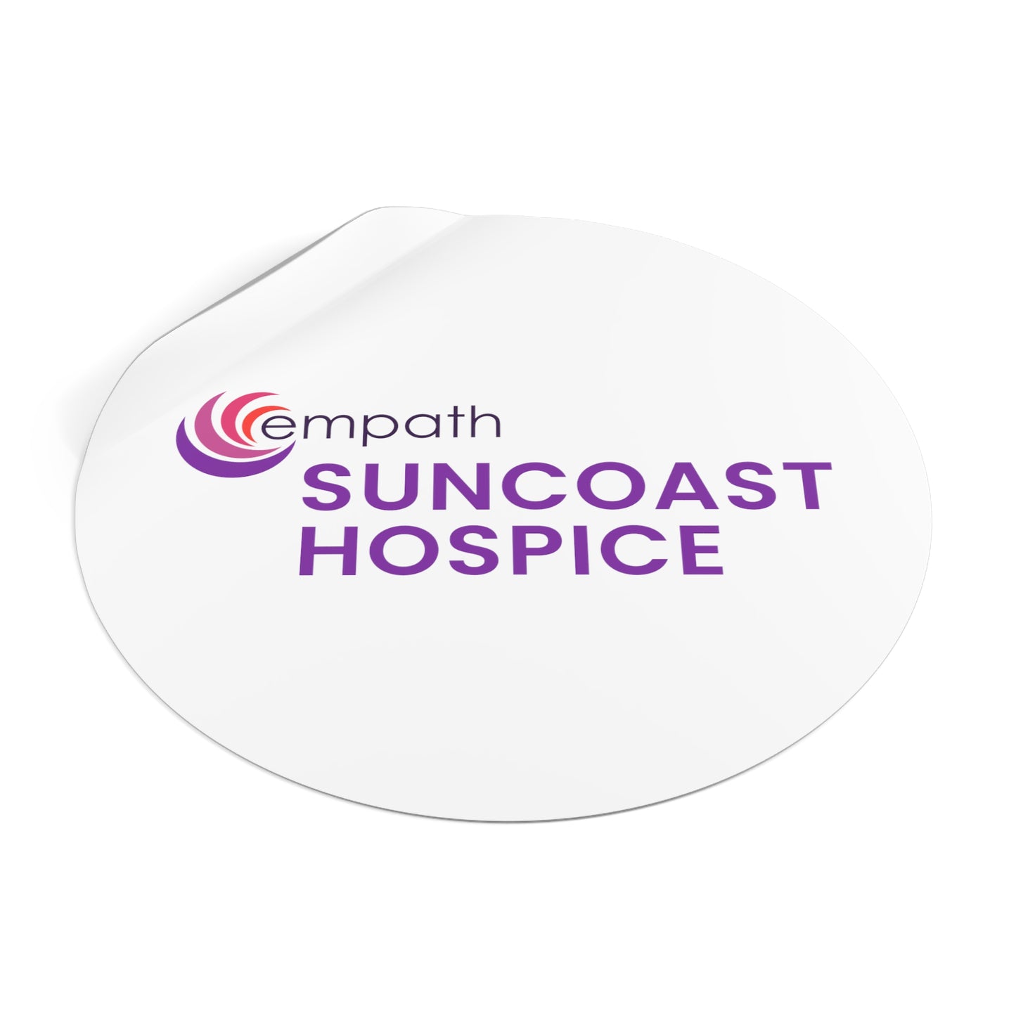 Round Vinyl Stickers - Suncoast Hospice