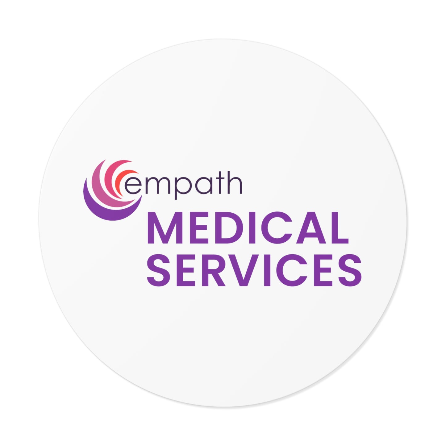 Round Vinyl Stickers - Empath Medical Services