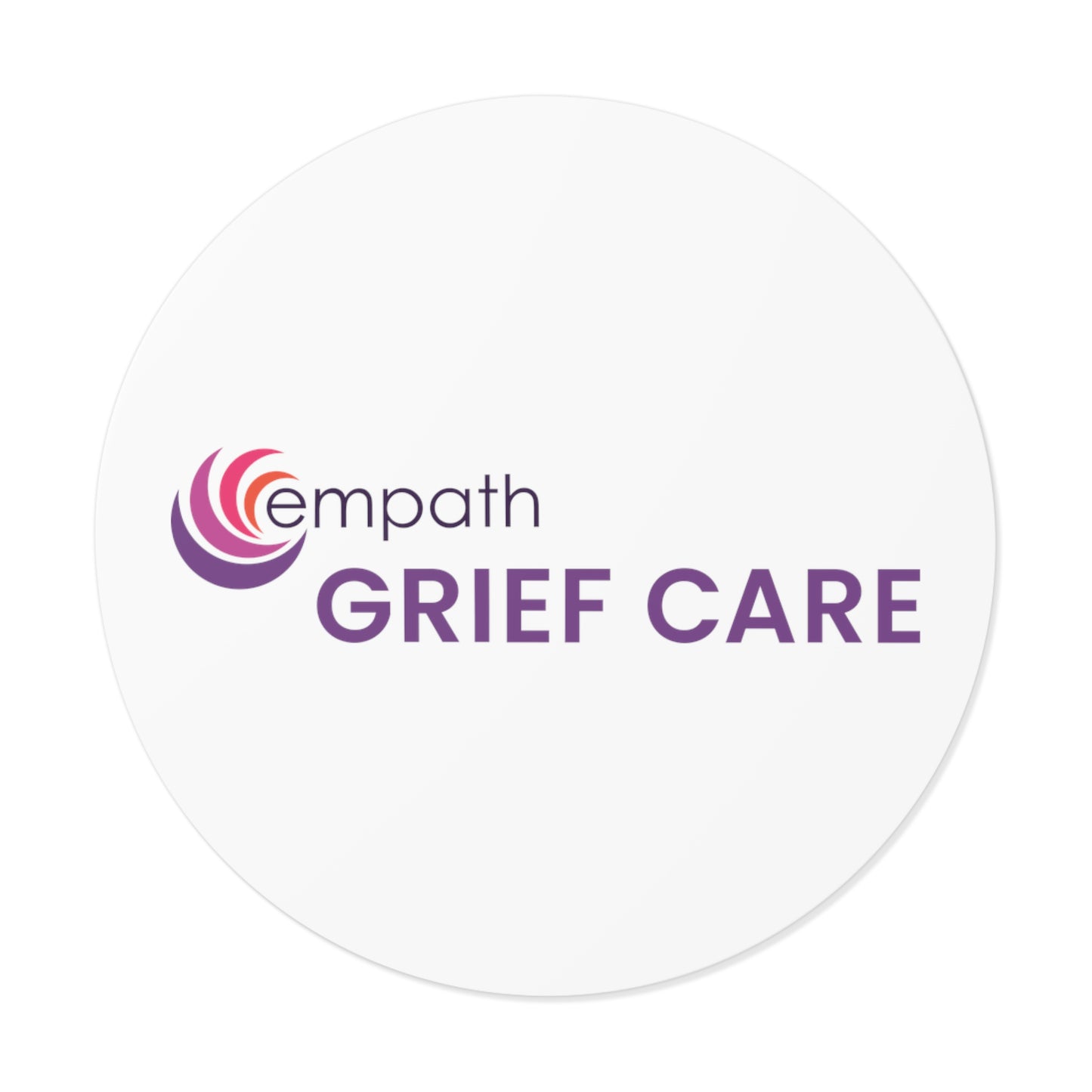 Round Vinyl Stickers - Empath Grief Care