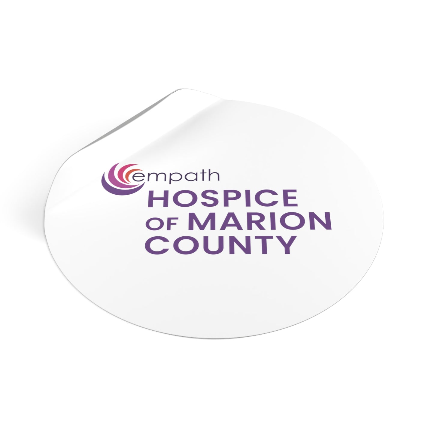 Round Vinyl Stickers - Hospice of Marion County