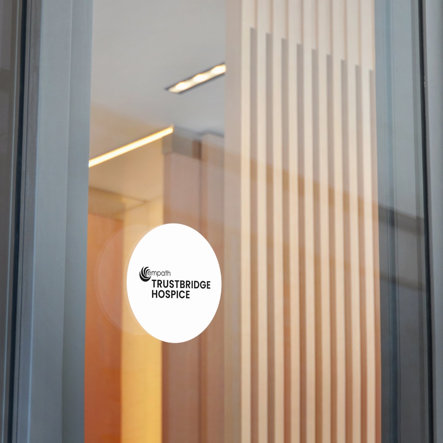 Round Vinyl Stickers - Trustbridge Hospice