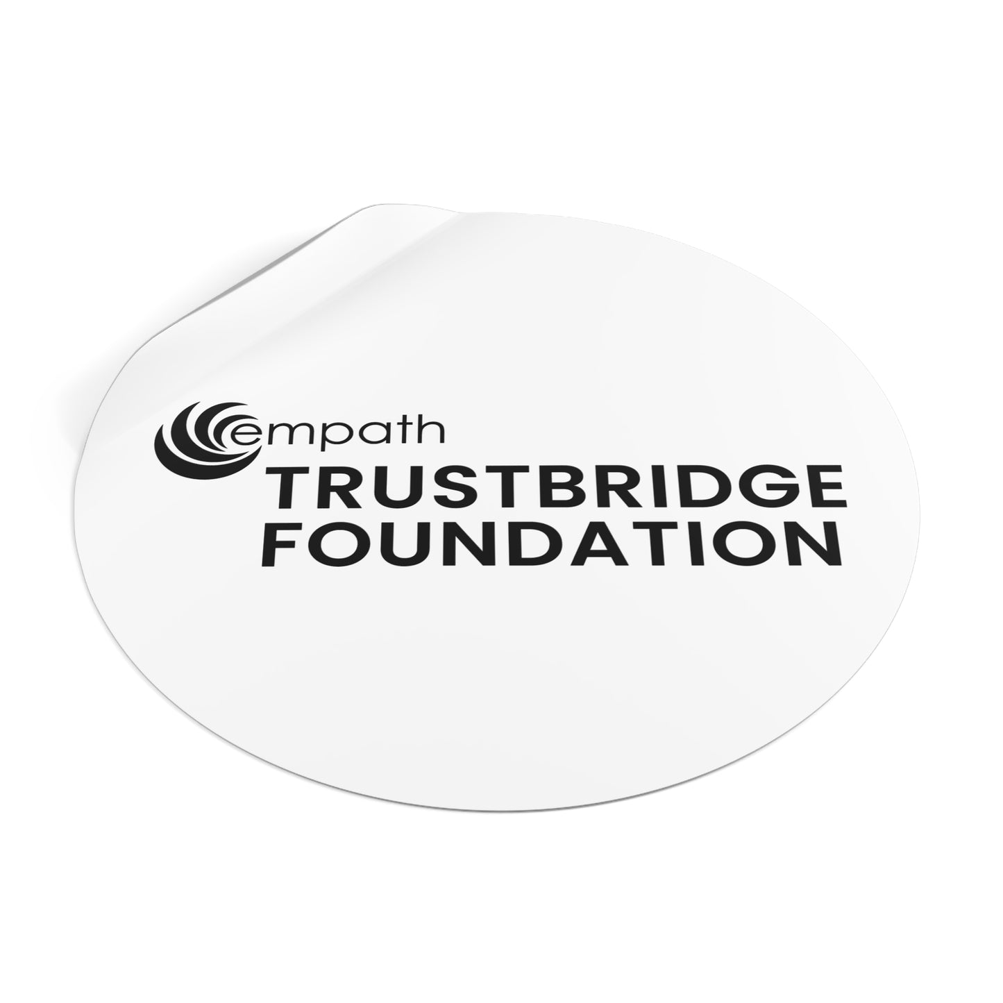 Round Vinyl Stickers - Trustbridge Foundation