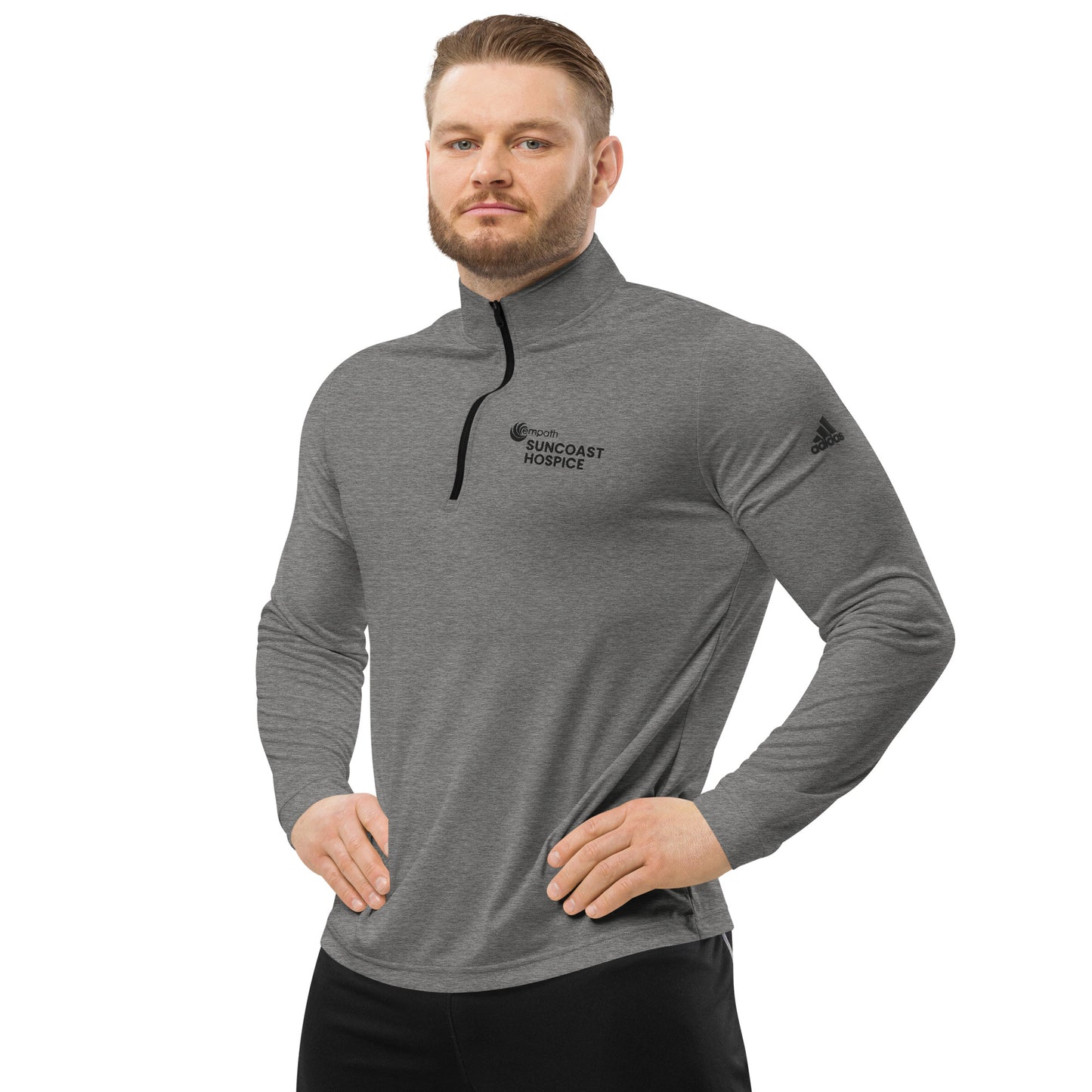 Adidas | Men's Quarter Zip Pullover - Suncoast Hospice