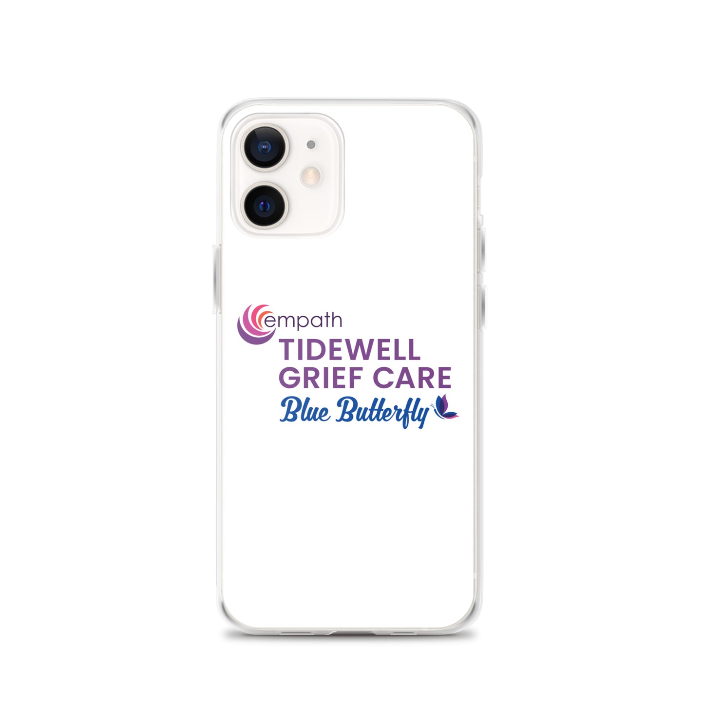 Clear Case for iPhone® - Tidewell Blue Butterfly