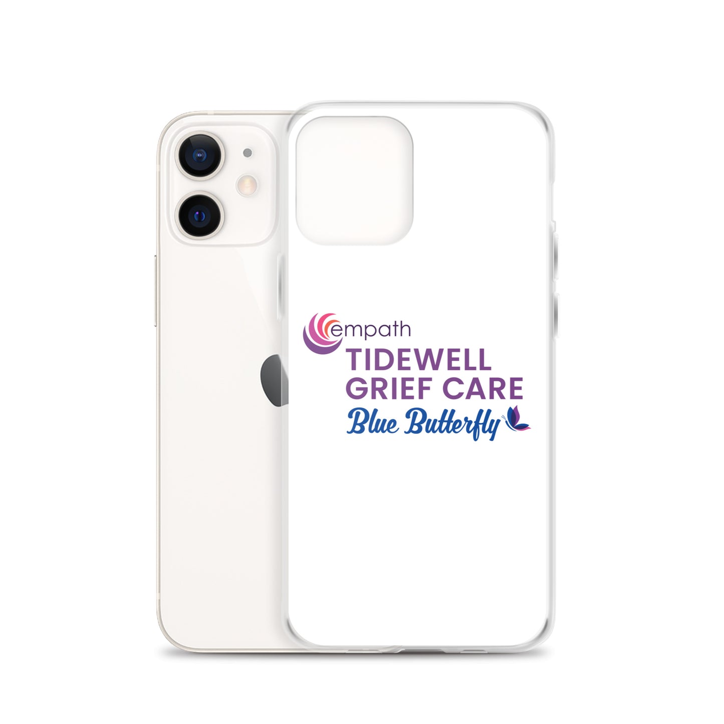 Clear Case for iPhone® - Tidewell Blue Butterfly