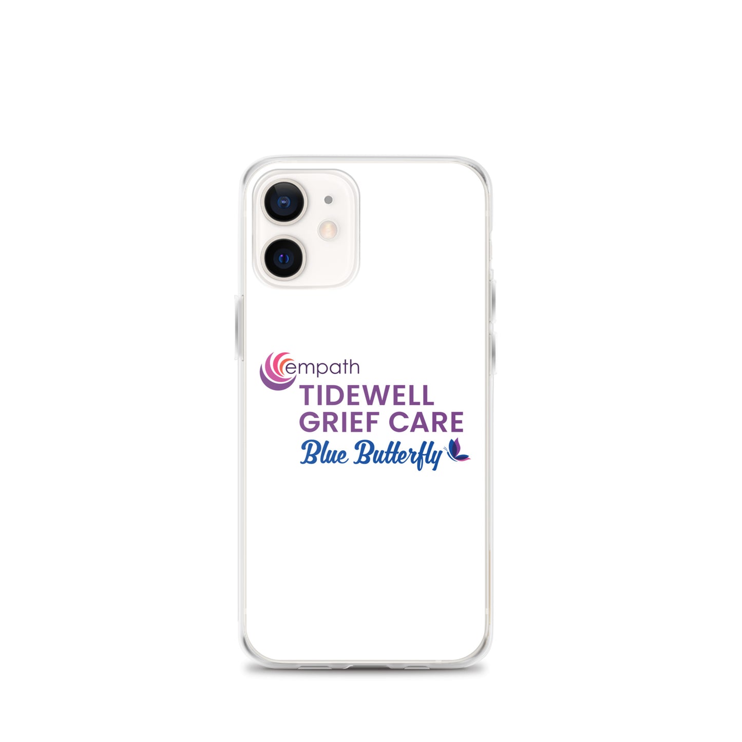 Clear Case for iPhone® - Tidewell Blue Butterfly