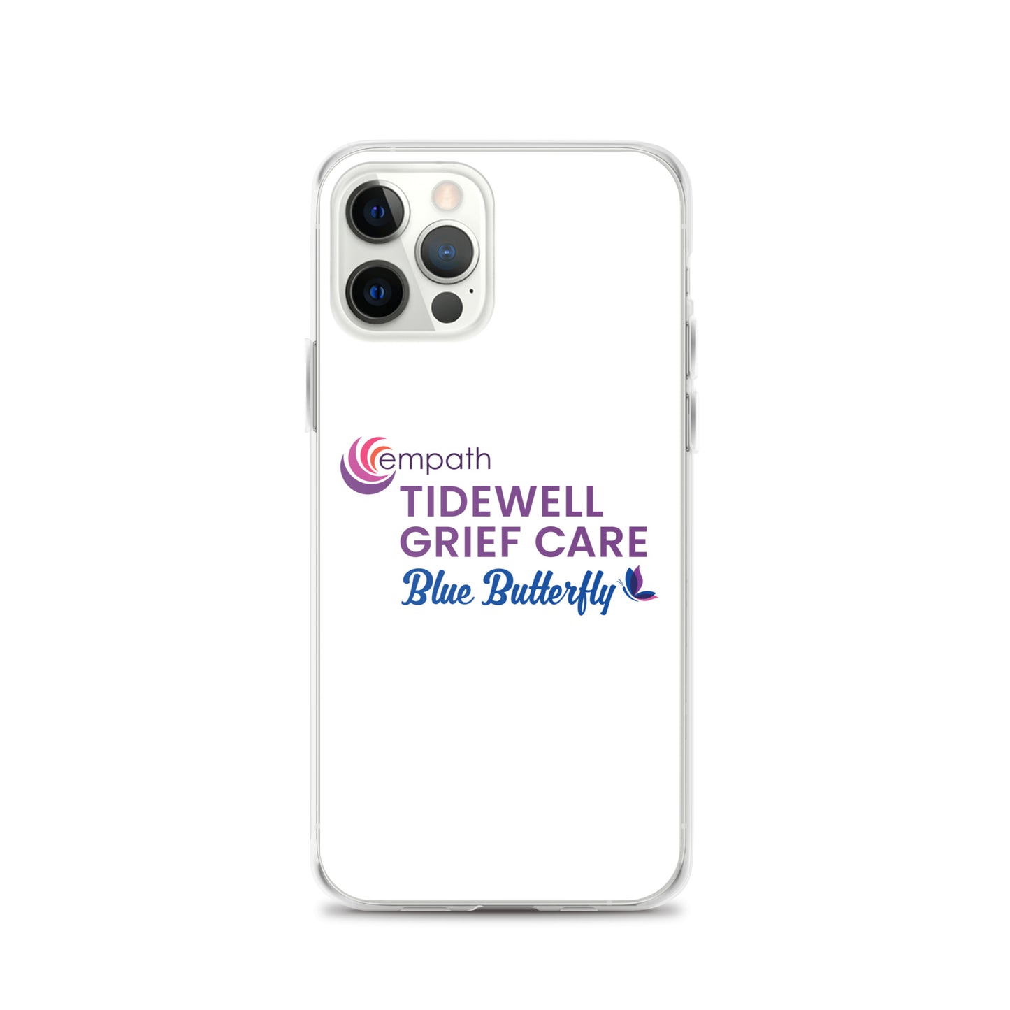 Clear Case for iPhone® - Tidewell Blue Butterfly