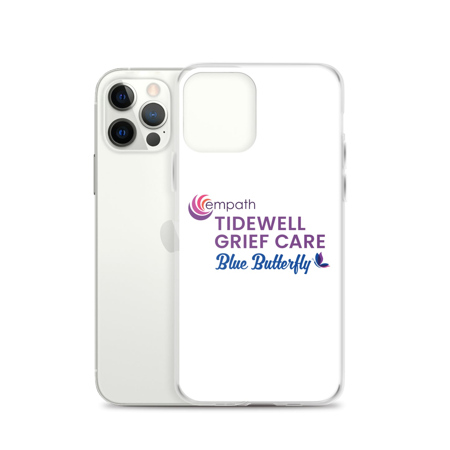 Clear Case for iPhone® - Tidewell Blue Butterfly