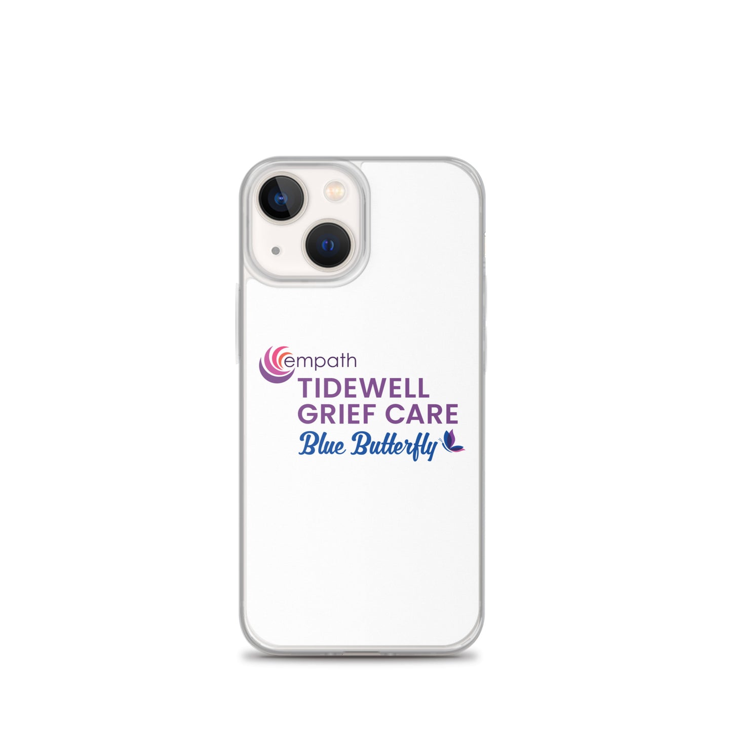 Clear Case for iPhone® - Tidewell Blue Butterfly