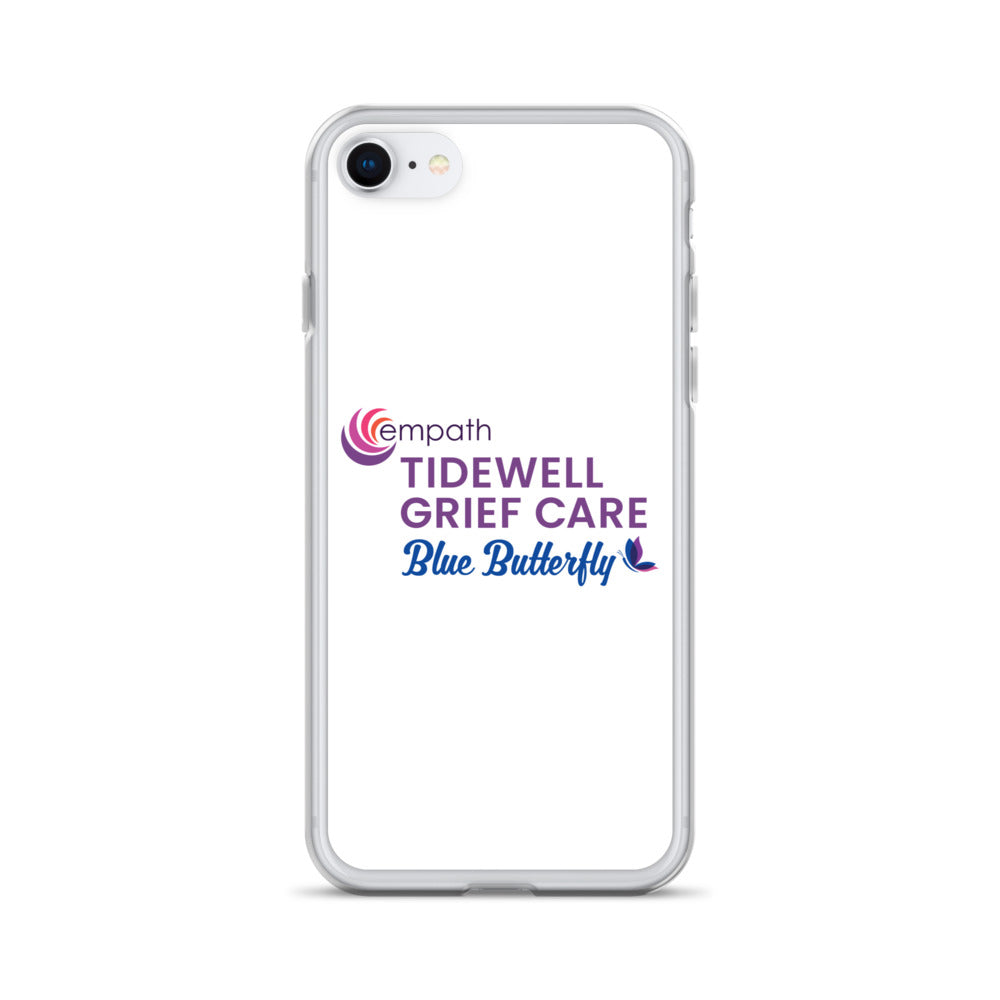 Clear Case for iPhone® - Tidewell Blue Butterfly