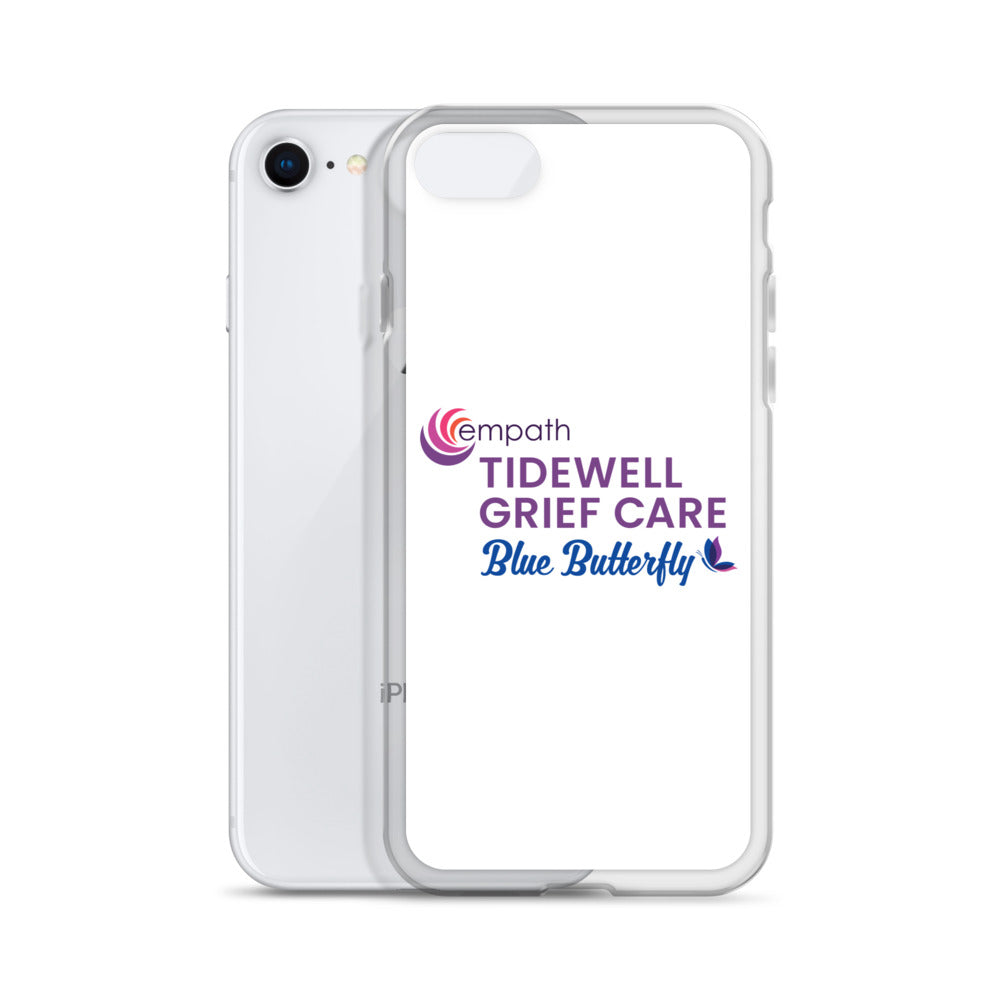 Clear Case for iPhone® - Tidewell Blue Butterfly