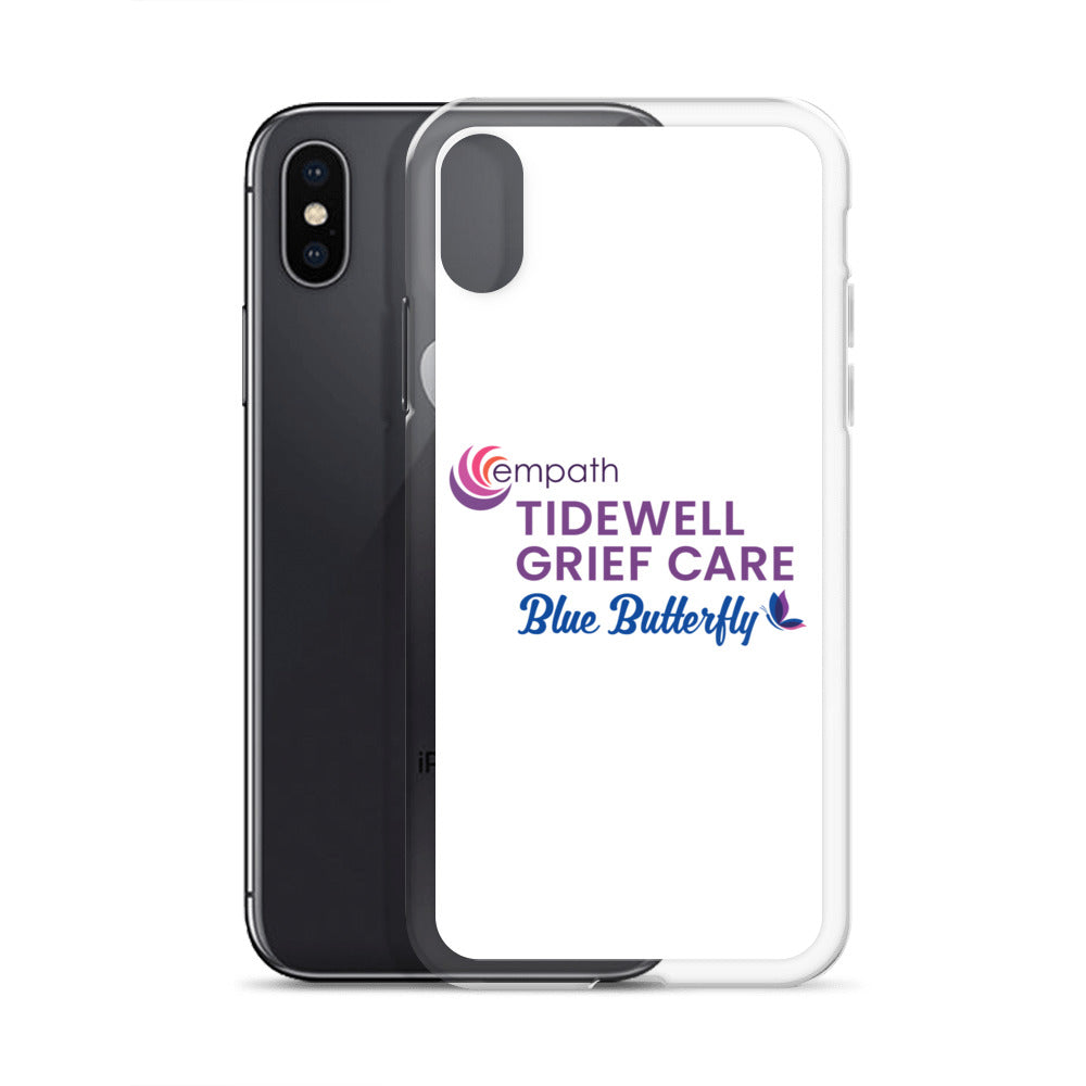 Clear Case for iPhone® - Tidewell Blue Butterfly