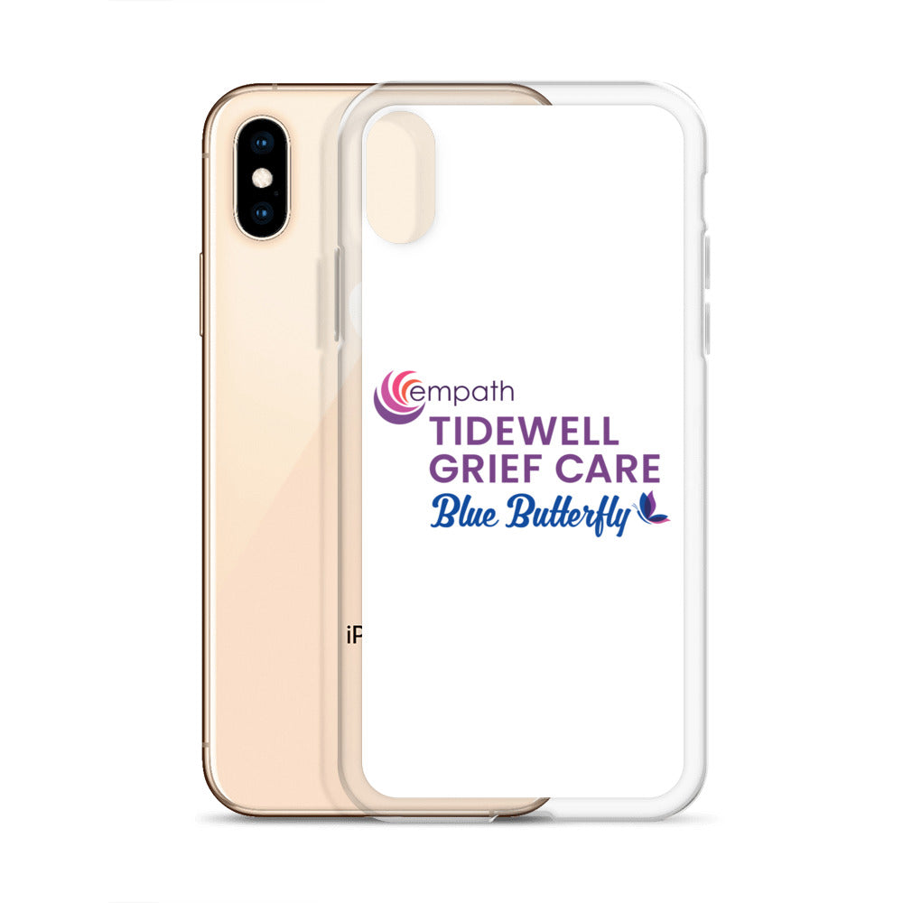 Clear Case for iPhone® - Tidewell Blue Butterfly