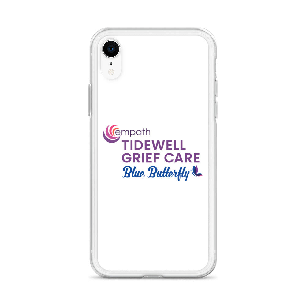 Clear Case for iPhone® - Tidewell Blue Butterfly