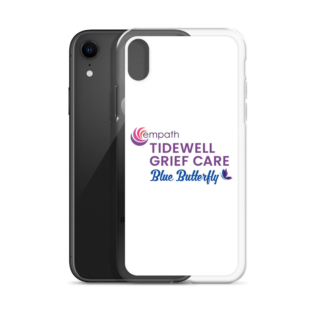 Clear Case for iPhone® - Tidewell Blue Butterfly