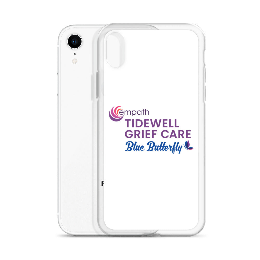 Clear Case for iPhone® - Tidewell Blue Butterfly