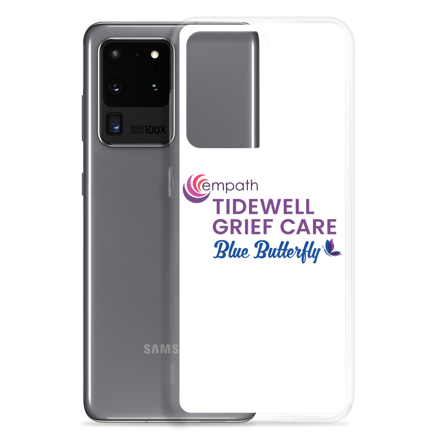 Clear Case for Samsung® - Tidewell Blue Butterfly