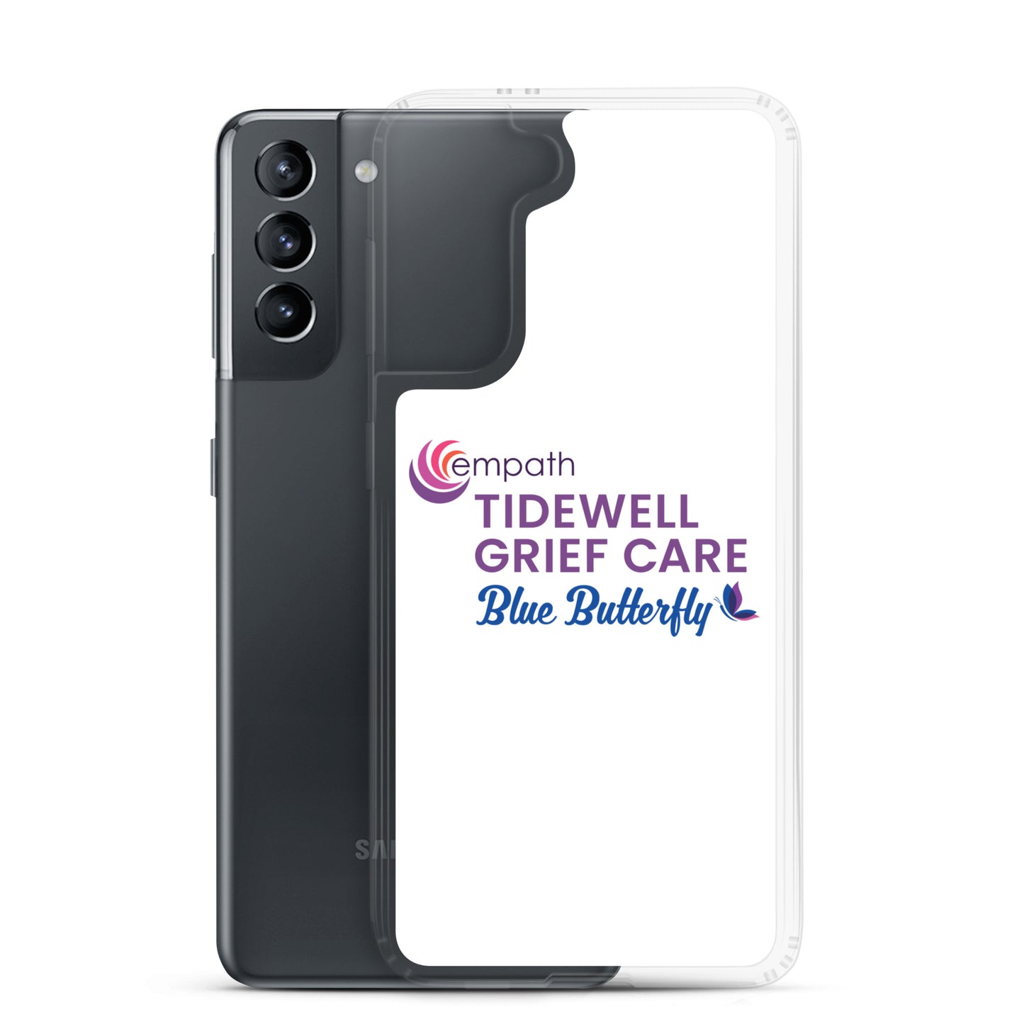 Clear Case for Samsung® - Tidewell Blue Butterfly