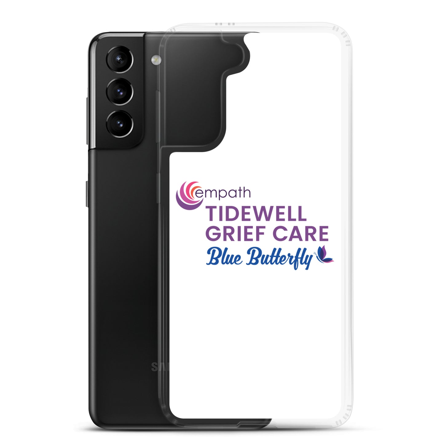 Clear Case for Samsung® - Tidewell Blue Butterfly