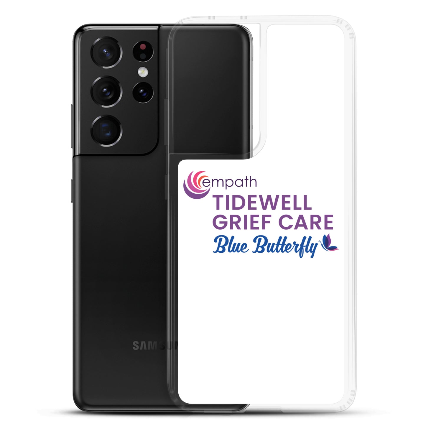 Clear Case for Samsung® - Tidewell Blue Butterfly