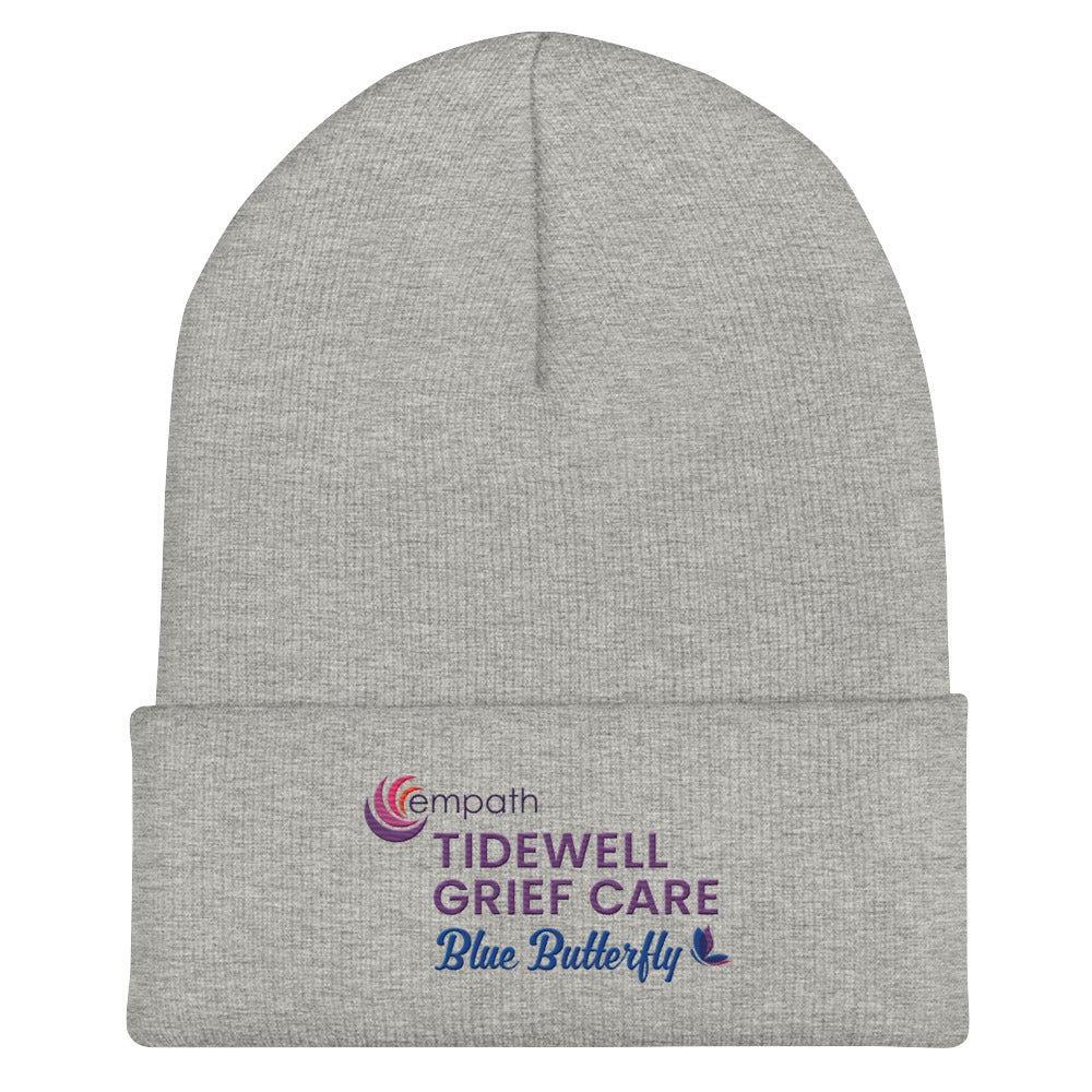 Cuffed Beanie - Tidewell Blue Butterfly