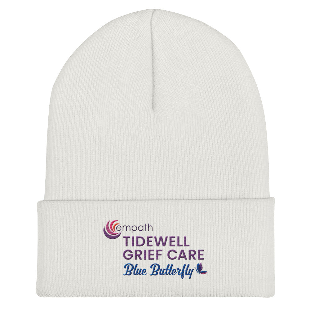 Cuffed Beanie - Tidewell Blue Butterfly