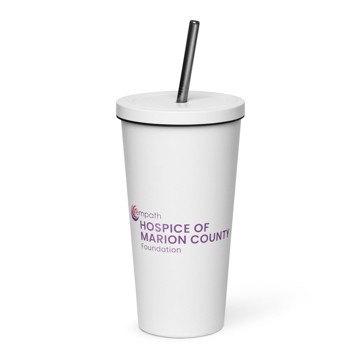 Insulated tumbler with a straw - HMC Foundation