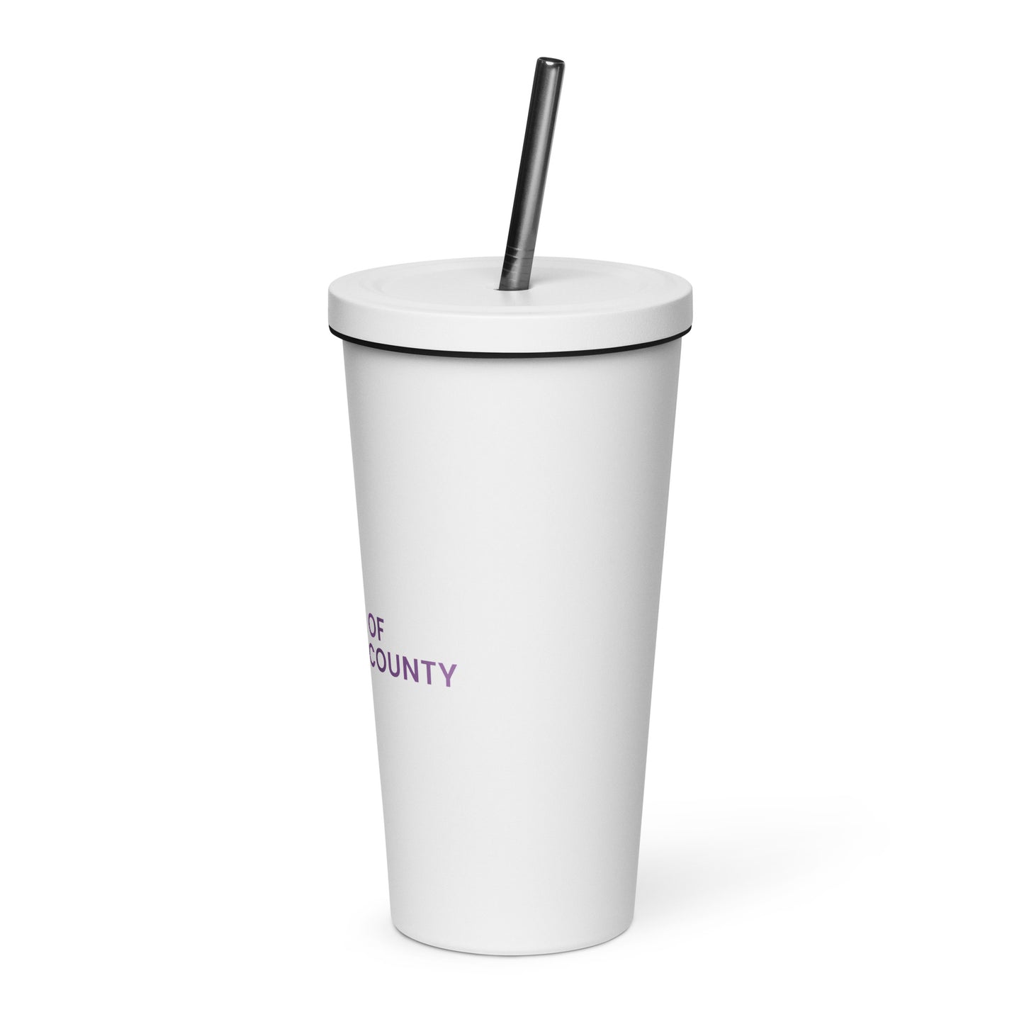 Insulated tumbler with a straw - HMC Foundation