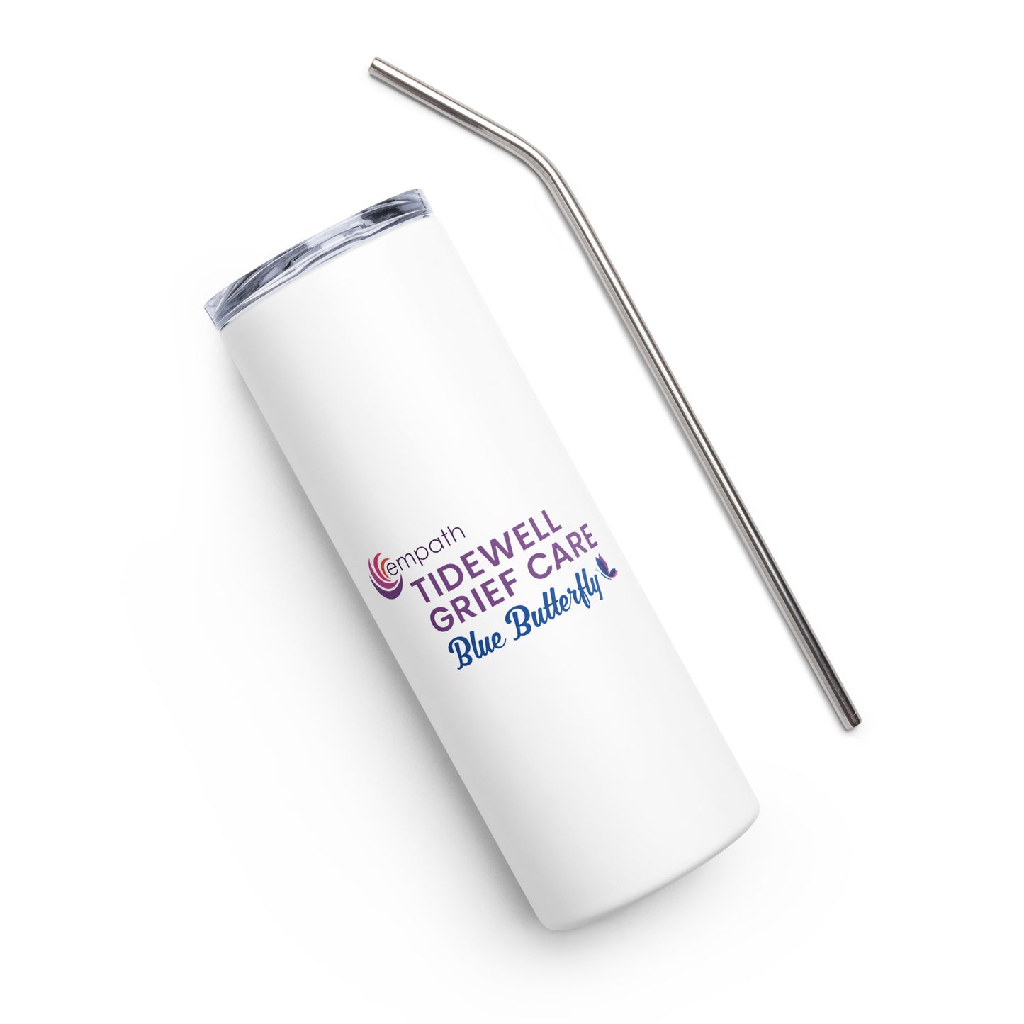 Stainless steel tumbler - Tidewell Blue Butterfly