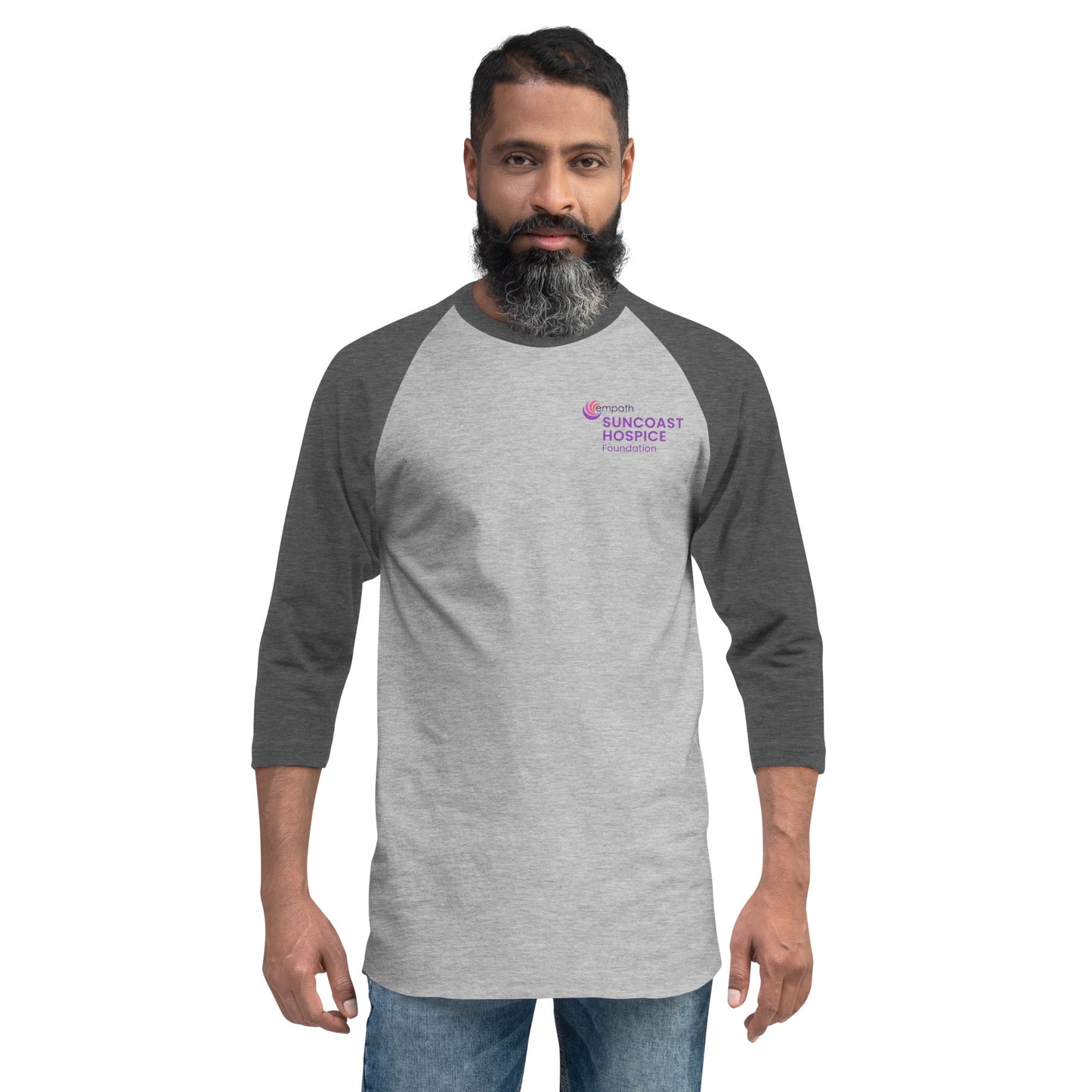 3/4 sleeve raglan shirt - Suncoast Hospice Foundation