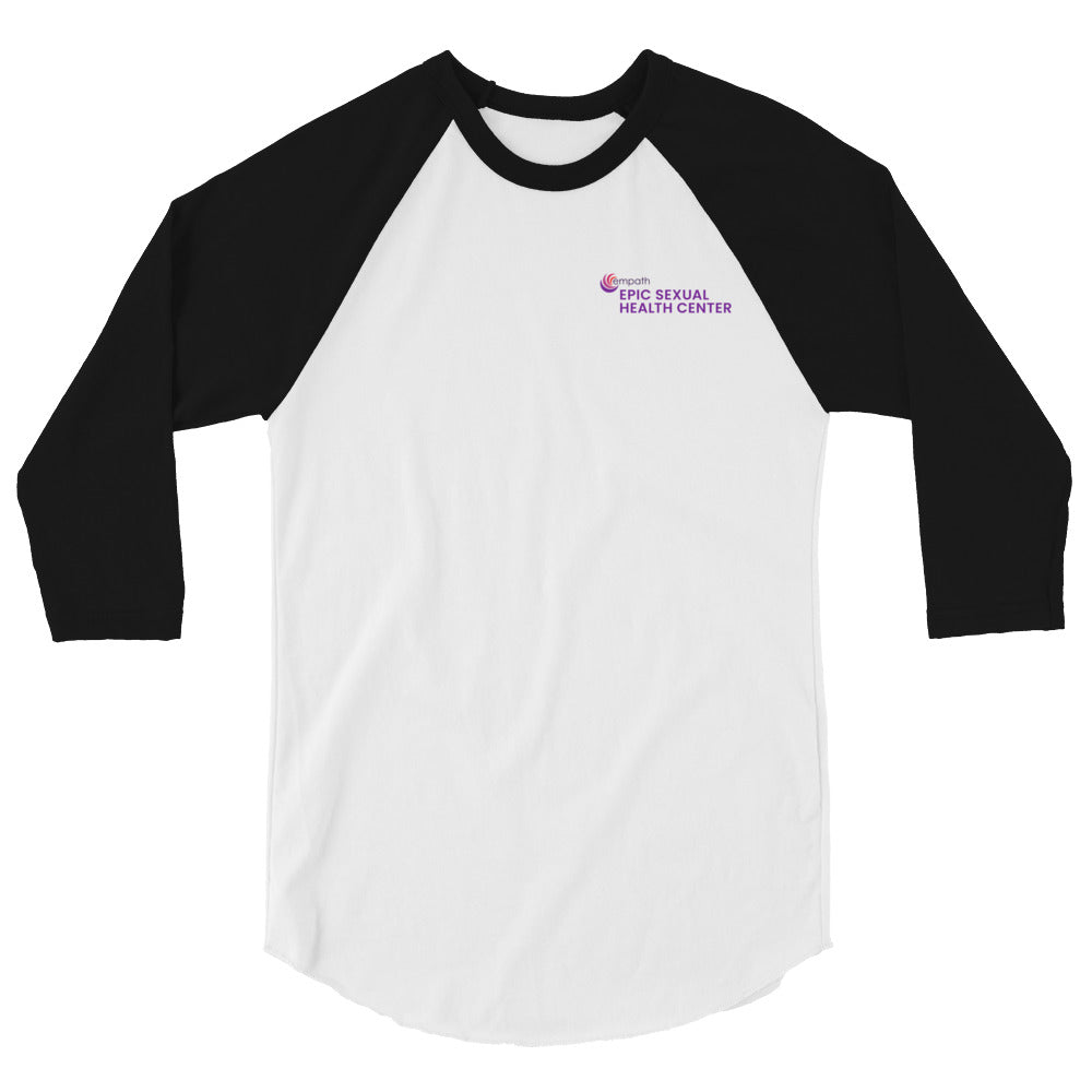 3/4 sleeve raglan shirt - EPIC Sexual Health Center