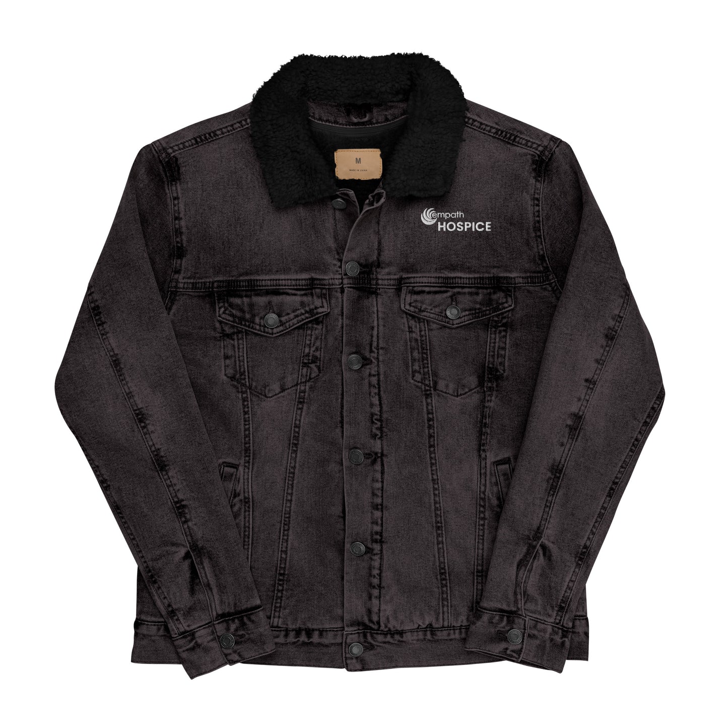 Unisex denim sherpa jacket - Empath Hospice