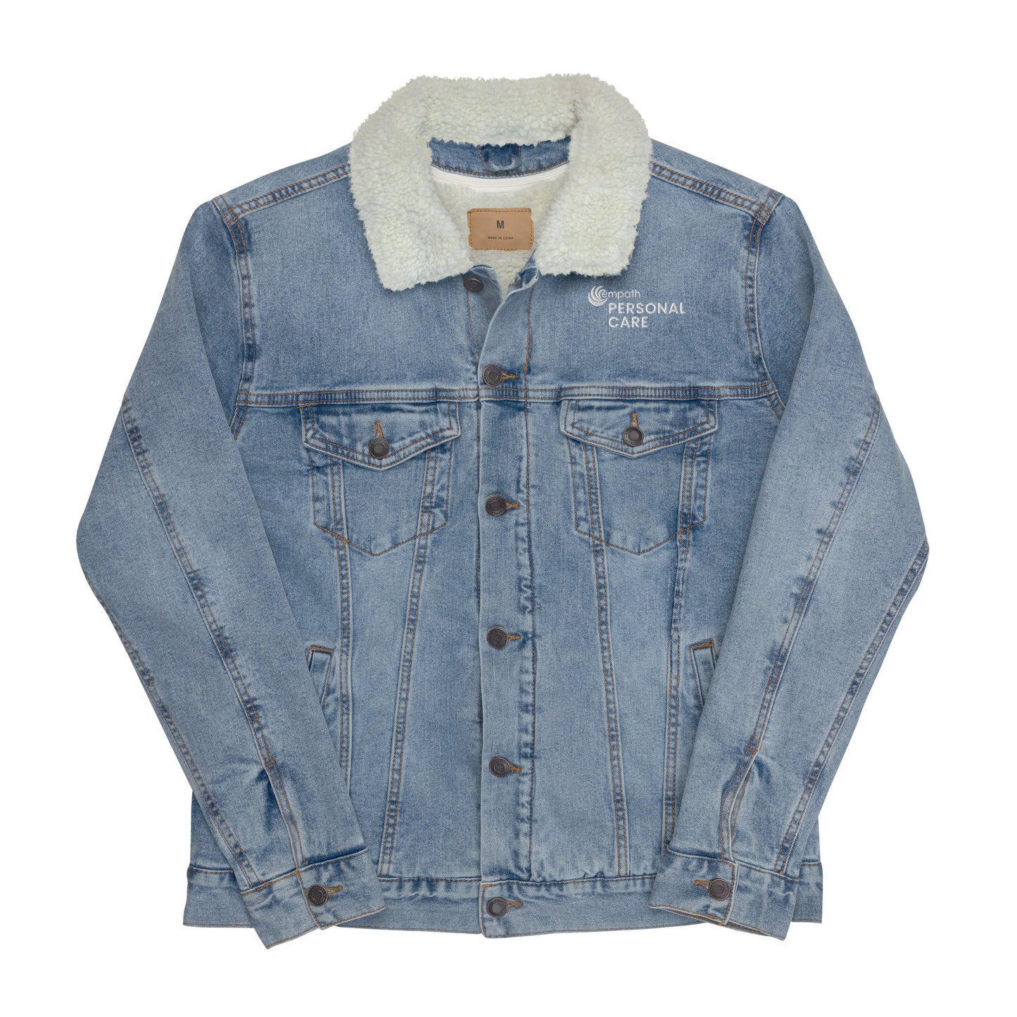 Unisex denim sherpa jacket - Empath Personal Care