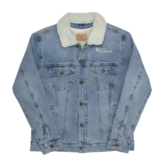 Unisex denim sherpa jacket - Empath Hospice