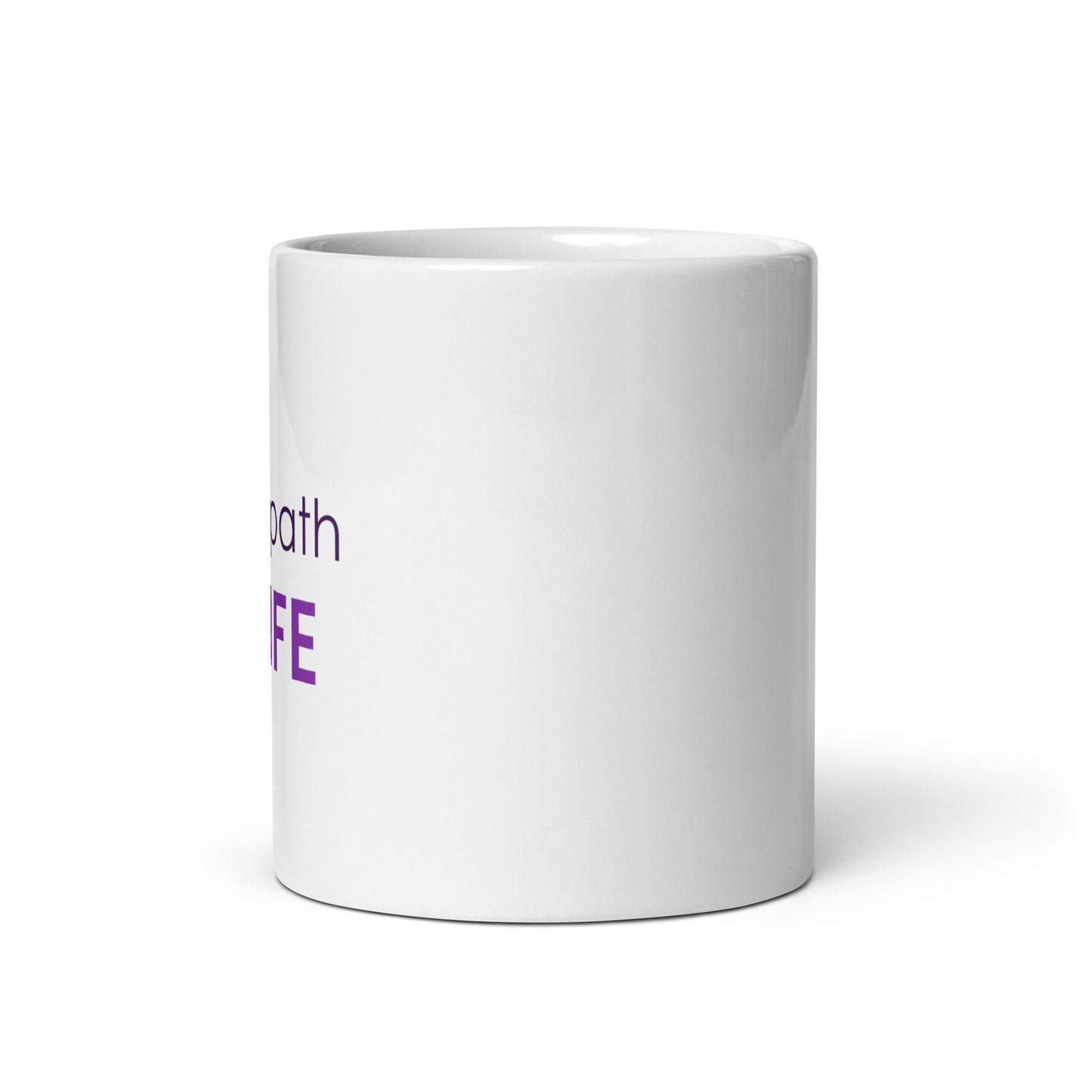 White glossy mug - Empath Life