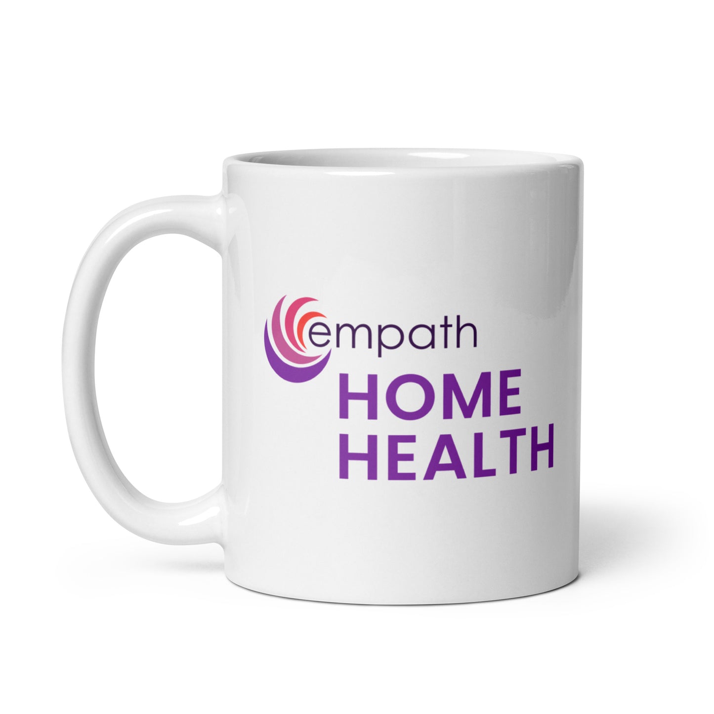 White glossy mug - Empath Home Health