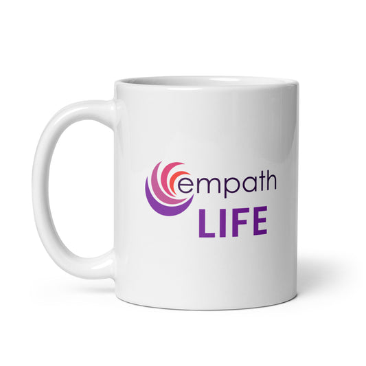 White glossy mug - Empath Life